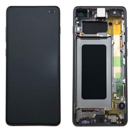 Samsung Galaxy S10 Plus Lcd+Touch Screen+Frame Prism Black ORIGINAL Renewed