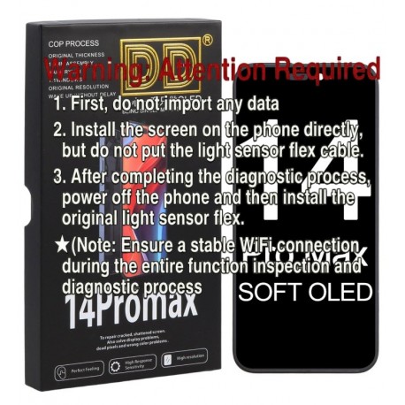 Apple iPhone 14 Pro Max Lcd+Touch Screen Black Diagnostic SOFT OLED DD