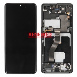 Samsung Galaxy S21 Ultra 5G Lcd+Touch Screen+Frame Black (No Front Camera) ORIGINAL Renewed