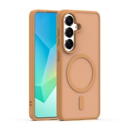 Samsung Galaxy A16 5G/4G Magsafe Matt Silicone Big Hole Brown 