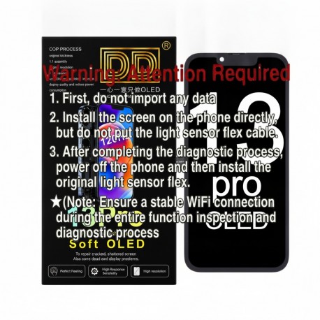 Apple iPhone 13 Pro Lcd+Touch Screen Black Diagnostic SOFT OLED DD