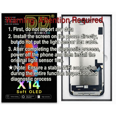Apple iPhone 14 Lcd+Touch Screen Black Diagnostic SOFT OLED DD