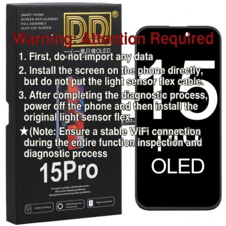 Apple iPhone 15 Pro Lcd+Touch Screen Black Diagnostic SOFT OLED DD