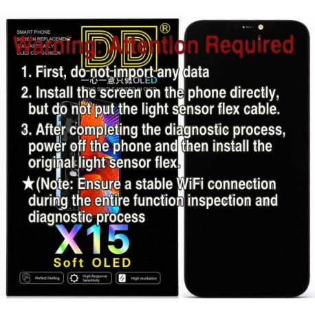 Apple iPhone 15 Lcd+Touch Screen Diagnostic SOFT OLED DD