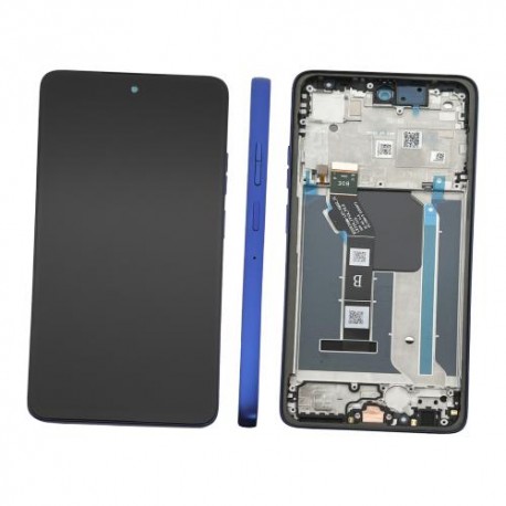 Motorola G56 Lcd+Touch Screen+Frame Dazzling Blue ORIGINAL