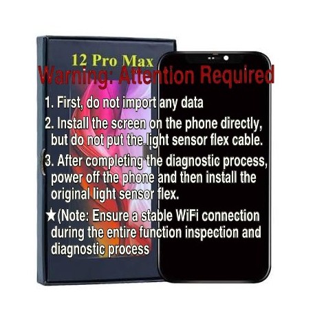 Apple iPhone 12 Pro Max Lcd+Touch Screen Black Diagnostic SOFT OLED GX