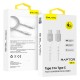Blavec Raptor Braided CRA-CC3WS10 PD Usb-C/Usb-C DataCable 60W 1m White