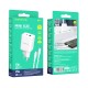 XO BN7 PD Wall Adapter Charger 20W Usb+Usb-C+Usb-C/Usb-C Data Cable QC 3.0 White
