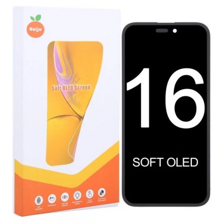 Apple iPhone 16 Lcd+Touch Screen Black SOFT OLED RJ