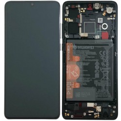 Huawei P30 Lcd+Touch Screen+Frame+Battery Black ORIGINAL