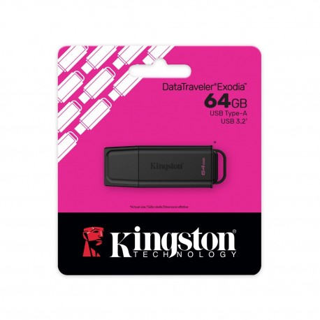 Kingston 64GB USB 3.2 Gen1 Pendrive G2 Exodia Black