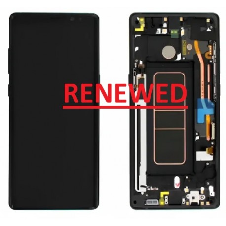 Samsung Note 8 Lcd+Touch Screen+Frame Black ORIGINAL Renewed