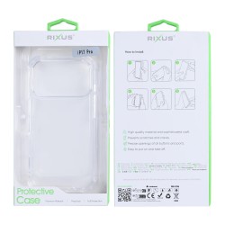Apple iPhone 17 Pro Rixus Anti-Burst Silicone Transparent