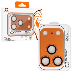 Apple iPhone 17 Pro Tempered Glass for Camera Island 95% AR+AF Full Metal Orange