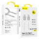 Blavec Raptor Braided CRA-CC5WS10 PD Usb-C/Usb-C DataCable 100W 5A 1m White