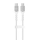 Blavec Raptor Braided CRA-CC5WS10 PD Usb-C/Usb-C DataCable 100W 5A 1m White