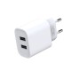 XO CE02C 2Usb Wall Adapter Charger 2,1A White