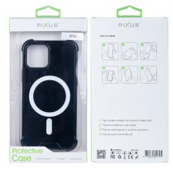Apple iPhone 13 Magsafe Rixus Anti-Burst Silicone Black