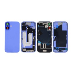 Apple iPhone 16 Full Housing All Parts(Vibra/NFC/Charging Connector/Power/Volume/Wifi/Flash Flex/Sim Tray)Ultramarine GRADE A