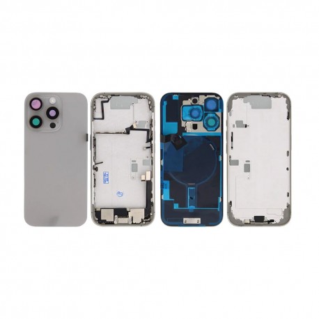 Apple iPhone 16 Pro Full Housing All Parts(Vibra/NFC/Charging Connector/Power/Volume/Wifi/Flash Flex/Sim Tray)Natural GRADE A