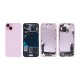 Apple iPhone 15 Full Housing All Parts(Vibra/NFC/Charging Connector/Power/Volume/Flash Flex/Sim Tray)Pink GRADE A