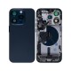 Apple iPhone 15 Pro Full Housing All Parts(Vibra/NFC/Charging Connector/Power/Volume/Flash Flex/Sim Tray) Blue GRADE A