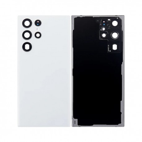 Samsung Galaxy S22 Ultra 5G BatteryCover+Camera Lens White GRADE A
