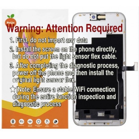Apple iPhone 15 Pro Max Lcd+Touch Screen Black Diagnostic SOFT OLED RJ