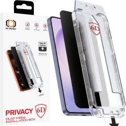 Samsung Galaxy S25 Ultra Dust-Free Easy (With Fingerprint Unlock) Fit Privacy Full Glue 6D Tempered Glass 
