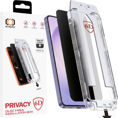 Samsung Galaxy S25 Ultra Dust-Free Easy (With Fingerprint Unlock) Fit Privacy Full Glue 6D Tempered Glass 
