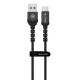Blavec Raptor Braided CRA-UC6BG10 PD Usb/Usb-C DataCable 66W 6A 1m Black/Grey