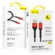Blavec Raptor Braided CRA-UC3BR10 Usb/Usb-C DataCable 3A 1m Black/Red
