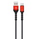 Blavec Raptor Braided CRA-UC3BR10 Usb/Usb-C DataCable 3A 1m Black/Red