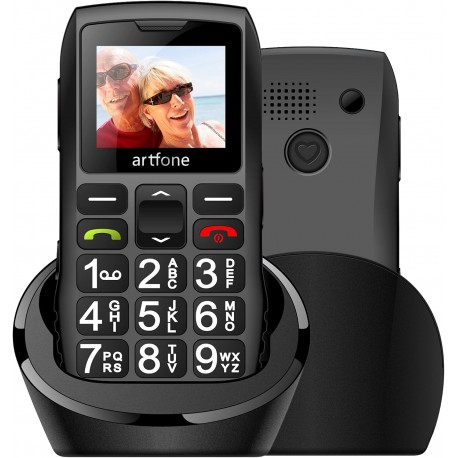 Artfone C1+ Dual Sim 1.8'' with Dock GSM Phone Black (Ελληνικό Μενού)