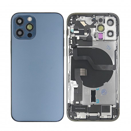 Apple iPhone 12 Pro Full Housing All Parts(Vibra/NFC/Charging Connector/Power/Volume/Flash Flex/Sim Tray)Blue GRADE A