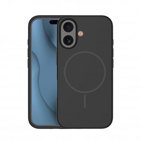 Apple iPhone 16 Thin Mag Silicone Black