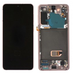 Samsung Galaxy S21 5G Lcd+Touch Screen+Frame (No Front Camera) Violet ORIGINAL Renewed