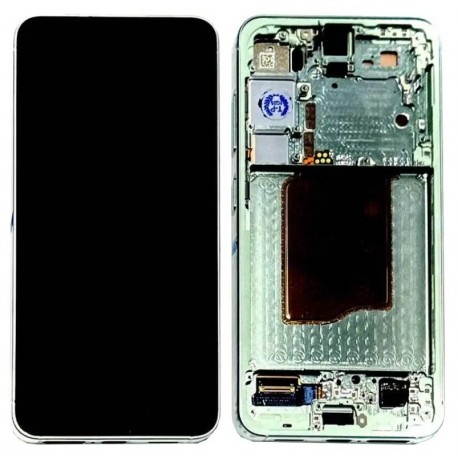 Samsung Galaxy S25 5G Lcd+Touch+Frame Mint/Green ORIGINAL