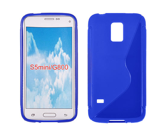 Silicone S-Line Samsung Galaxy S5 Mini/SM-G800F blue