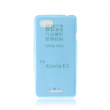 Sony Xperia E3 Ultra Slim 0.3mm Silicone blue