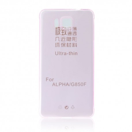 Silicone Ultra Slim 0.3mm Samsung Galaxy Alpha/G850 pink