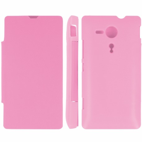 Flip Book Case Sony Xperia SP pink