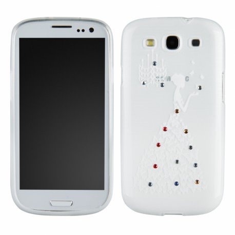 Lady Silicone Samsung i9190 Galaxy S4 Mini white