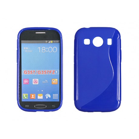  Μεγαλύτερη προβολή Samsung Galaxy Ace 4/G357FZ S-Line Silicone blue