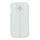 Samsung i9500/i9505 Galaxy S4 FEMTFLBKS4WH Ferrari Monte Carlo Leather Case white