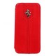 Samsung i9190 Galaxy S4 Mini FEMTFLBKS4MRE Ferrari Monte Carlo Leather Case red