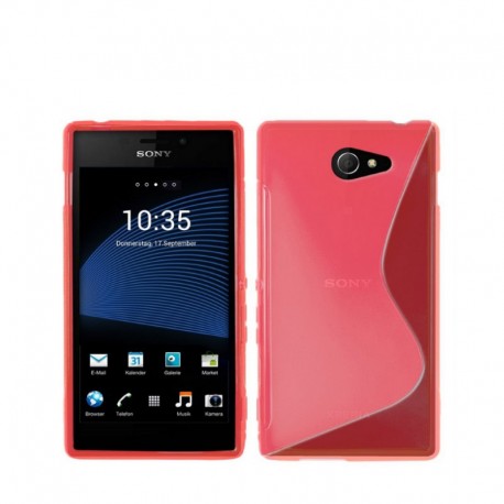 Silicone S-Line Sony Xperia M2 coral