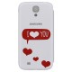 Samsung i9500 EF-FI950BWILOVE Book Case white ilove