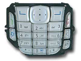 Nokia 6670 Keypad silver ORIGINAL