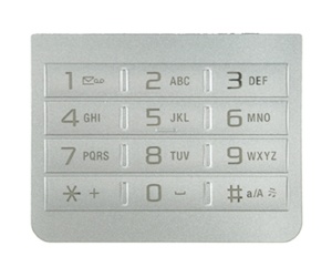 Sony Ericsson W205 Keypad silver numeric ORIGINAL